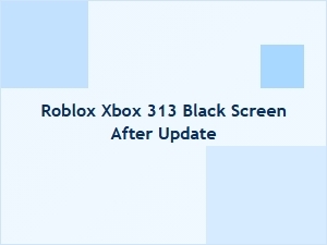 Roblox Xbox 313 Black Screen After Update