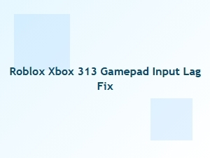 Fix Input Lag with Roblox on Xbox 313 Gamepad